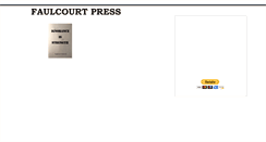 Desktop Screenshot of faulcourtpress.com